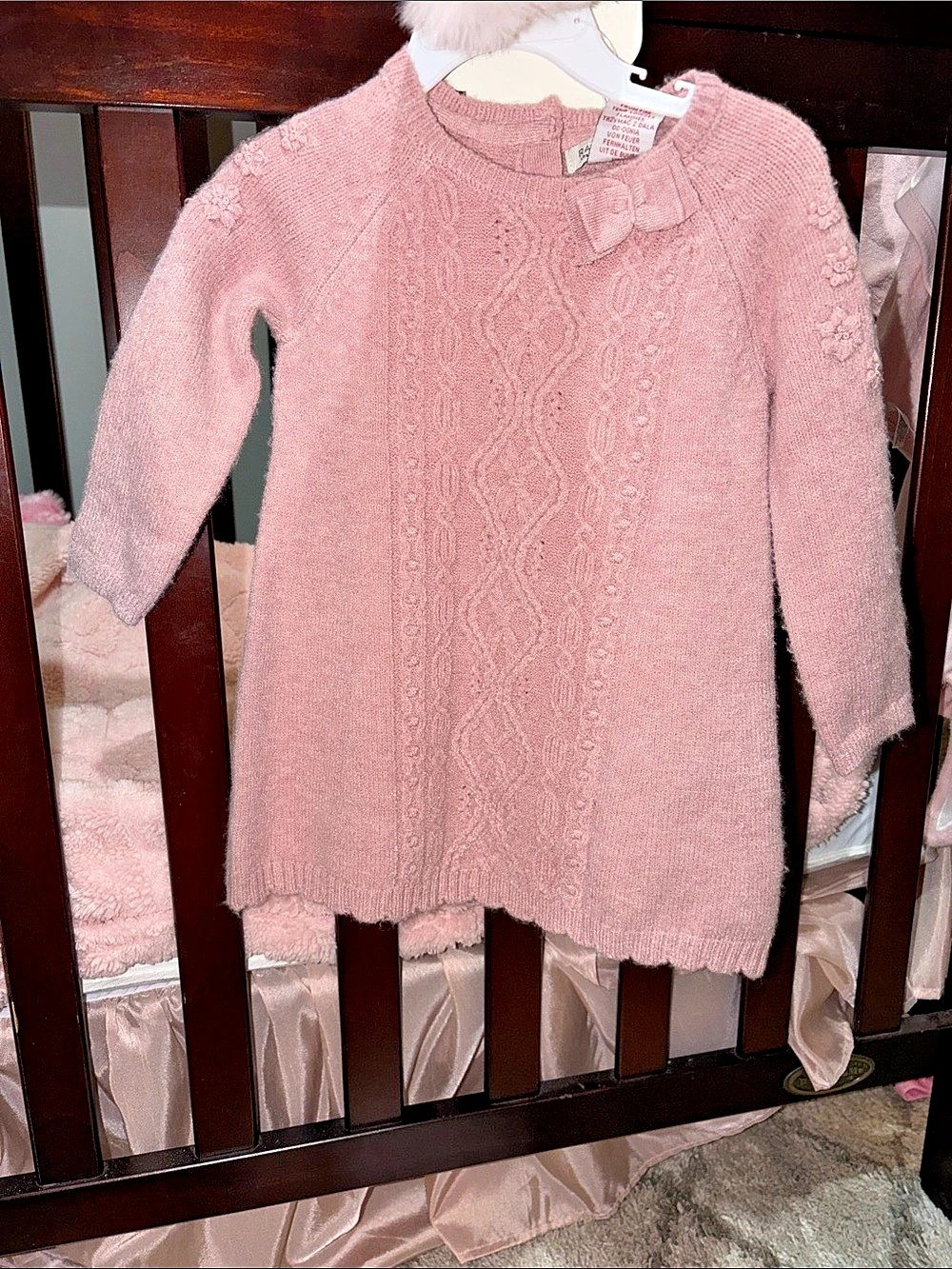 Rachel Zoe Baby 3pc Sweater Dress Set Pink